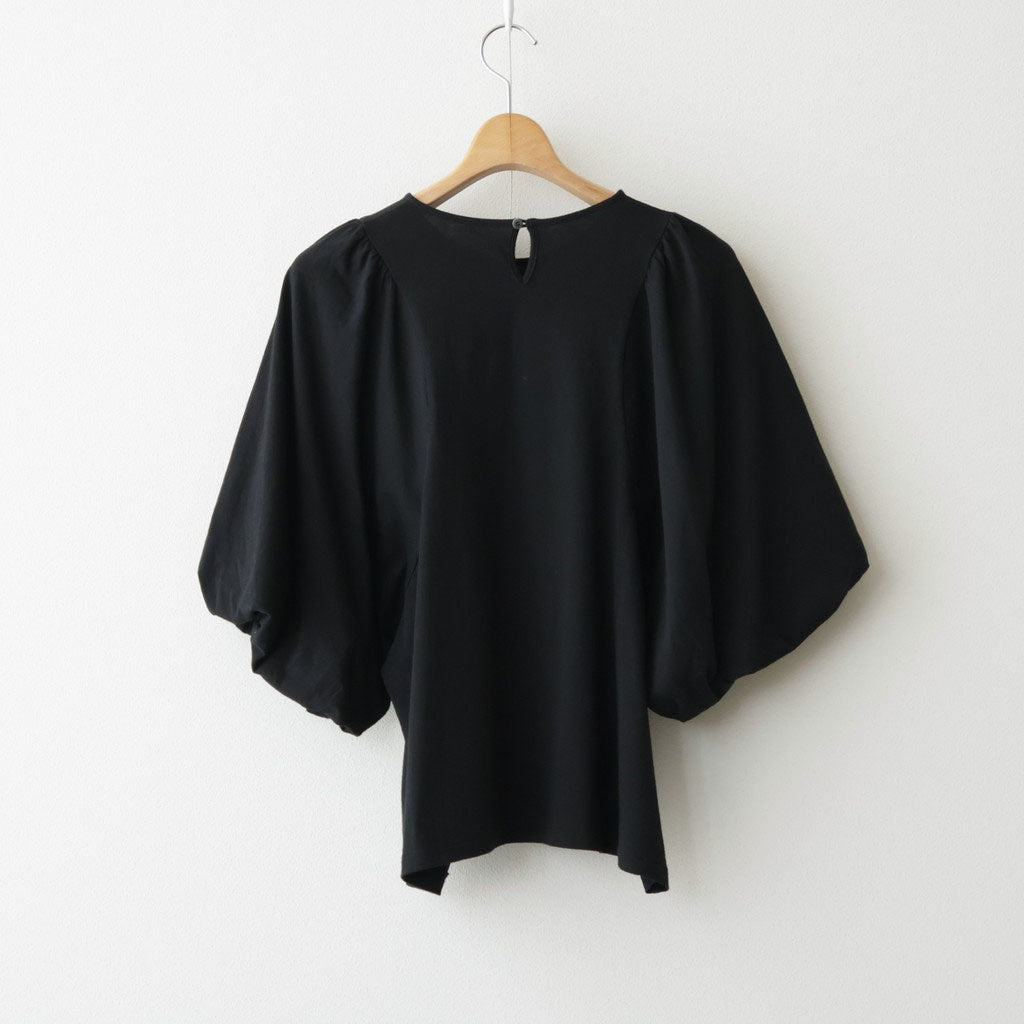 芽：パフスリーブプルオーバー #black [13262-04107]