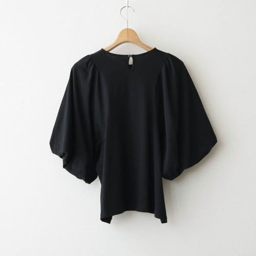芽：パフスリーブプルオーバー #black [13262-04107]