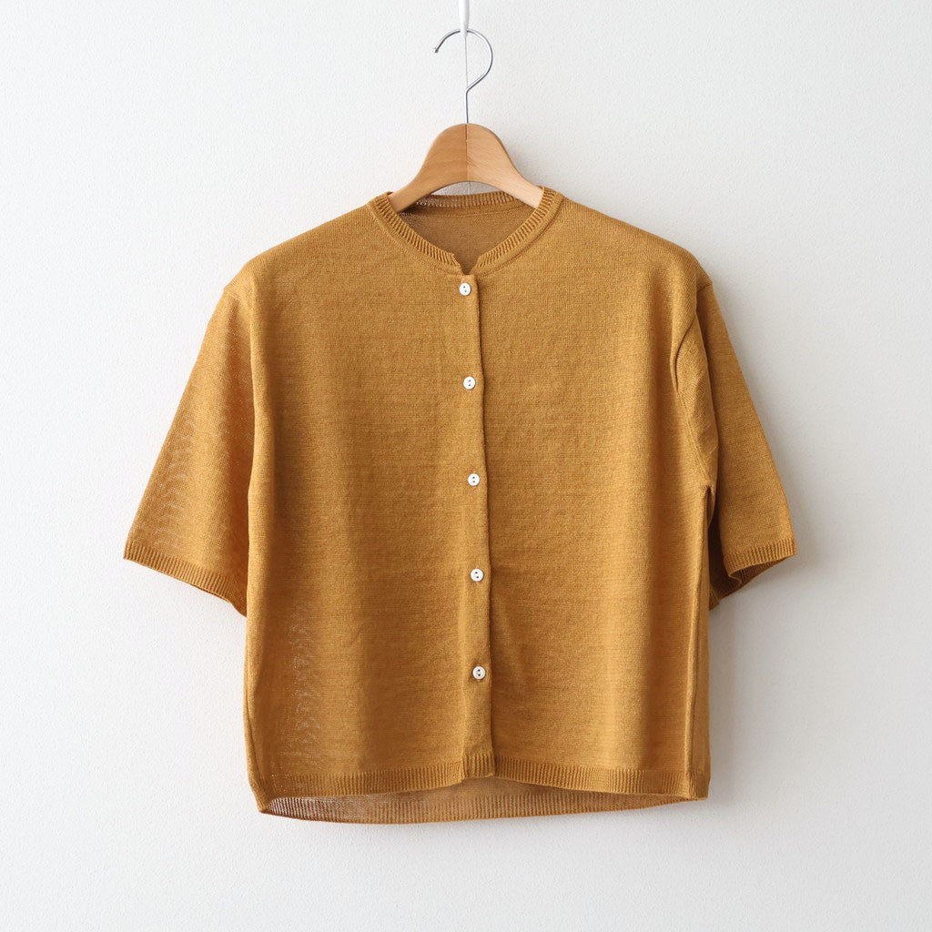Fesca Linen Knit No Collared #MUS [A232261TK865]