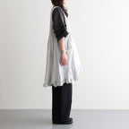 雲のウツロイ：Cache-coeur tunic #white powder×ink [11261-07507]