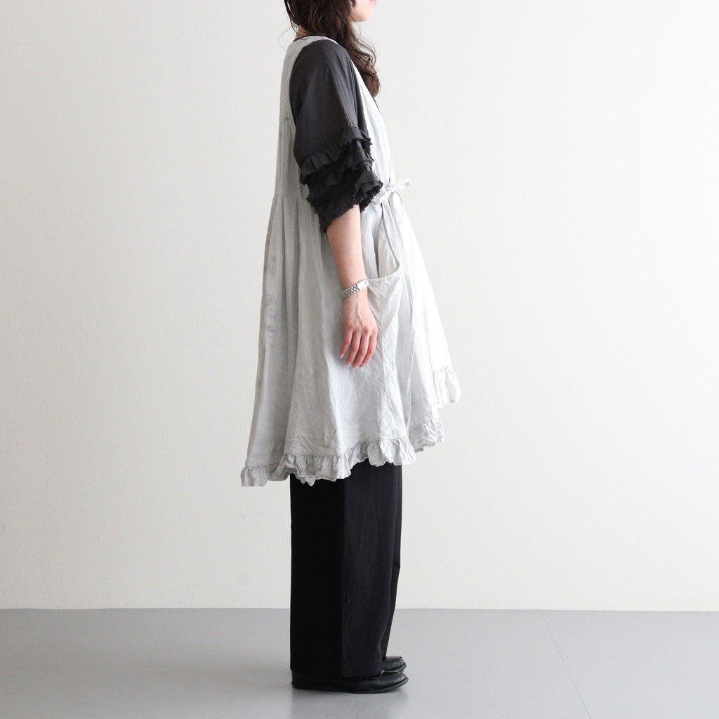 雲のウツロイ：Cache-coeur tunic #white powder×ink [11261-07507]