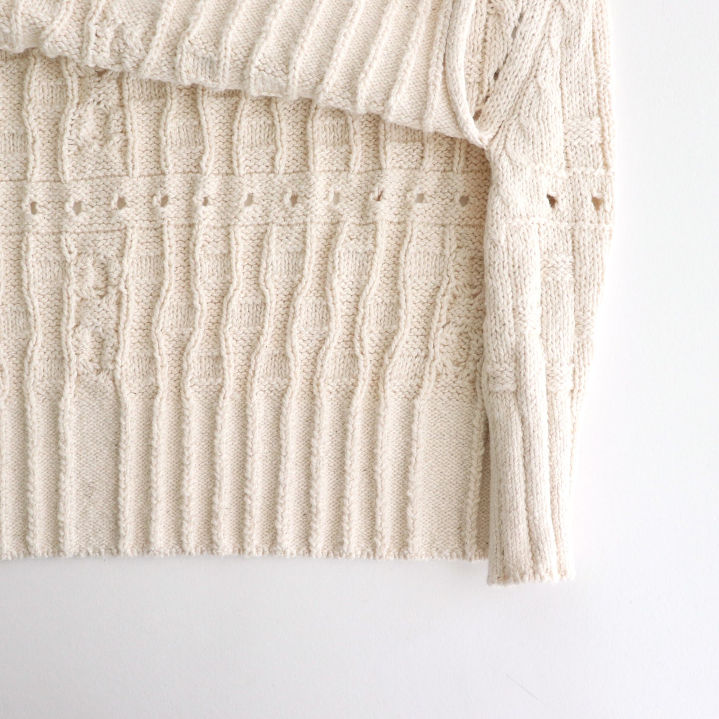 Recycled-Cotton Jumper #Ecru [oni060]
