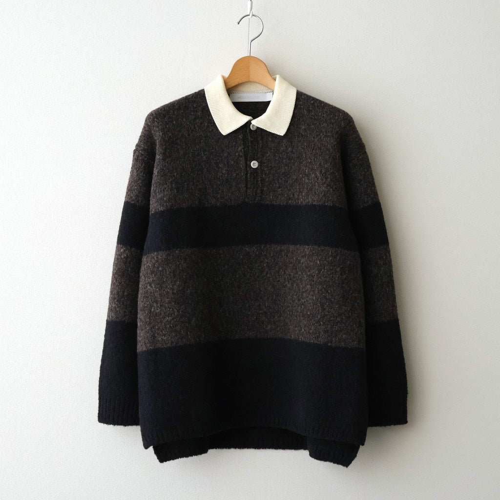 Blushed rugger knit #Dark brown [252803]