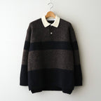 Blushed rugger knit #Dark brown [252803]