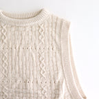 Recycled-Cotton Vest #Ecru [oni059]