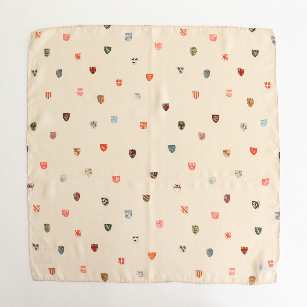 COAT OF ARMS SILK SCARF #Beige [no.7387]