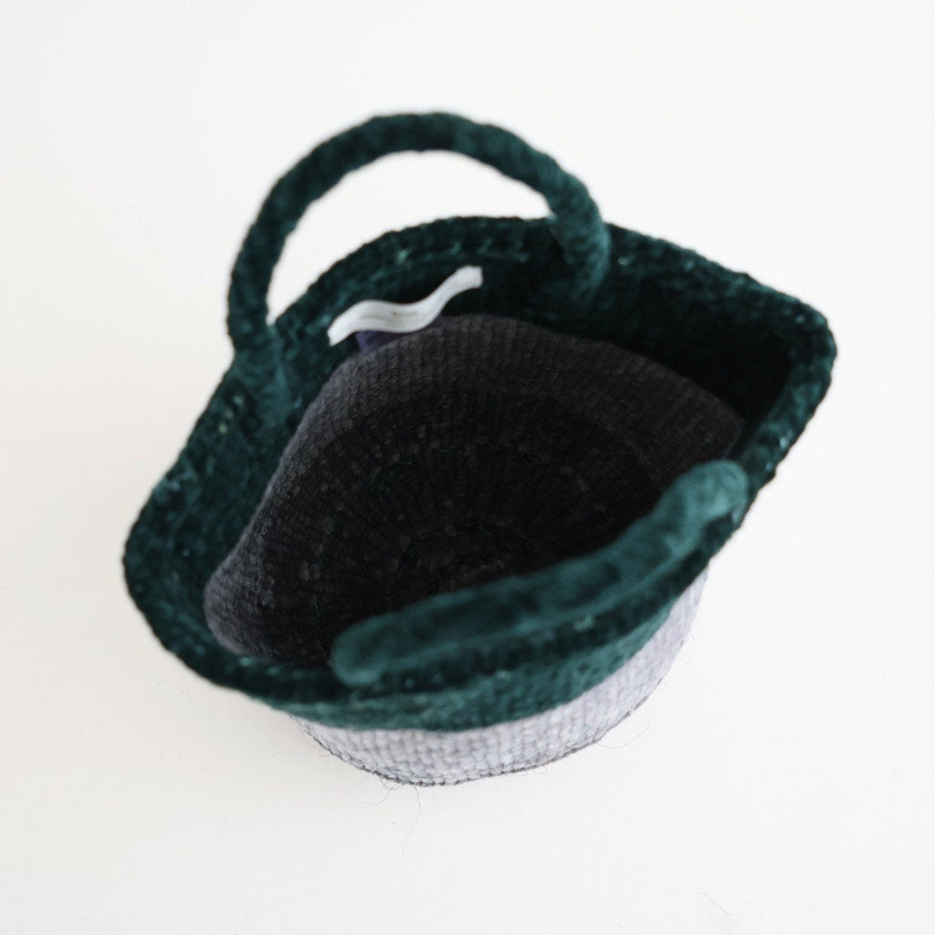 VELOR×SISAL BAG #4694 GREEN×GREY [ANSL2651]