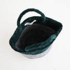 VELOR×SISAL BAG #4694 GREEN×GREY [ANSL2651]