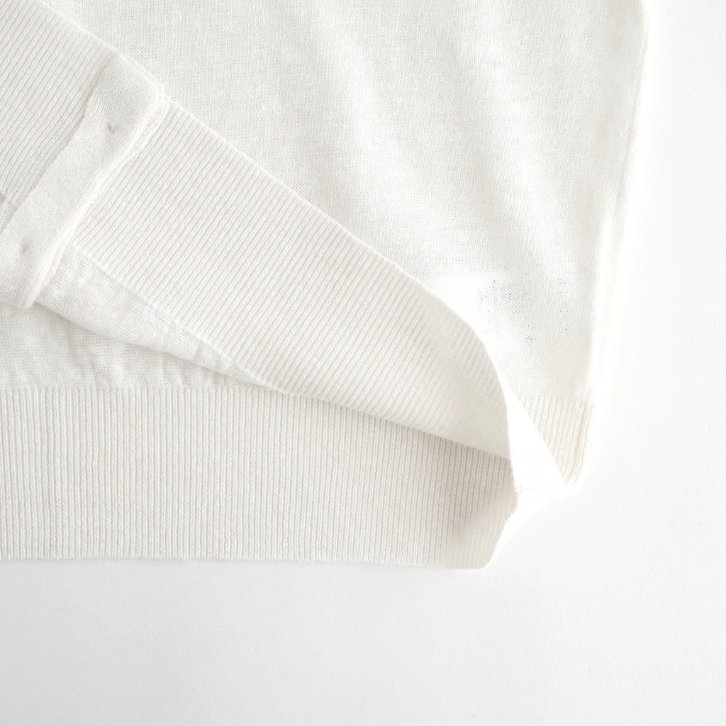 French Pure Linen クルーネックカーディガン #011 オフ [UT262KN001]