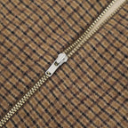 COTTON WOOL SHIRRING VEST #Check [no.7701]