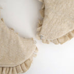 COTTON WOOL FRILL COLLAR #Natural [no.7705]