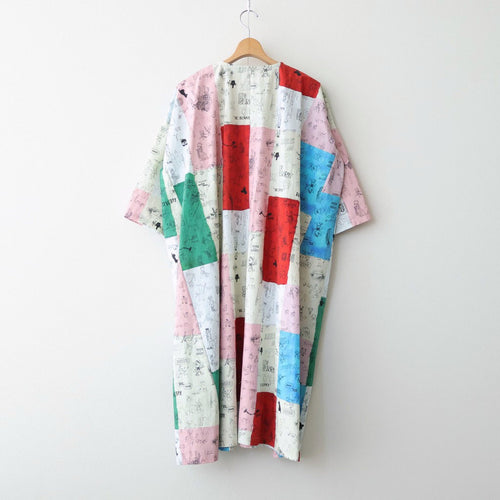 MOSAIC GRAFFITI PULLOVER DRESS #Multi [no.7964]