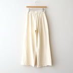 cotton open-end yarn terry wide sweat pants #off white [WXSP-UW120]