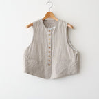 Binet Linen Vest #OAT [A232261TJ846]