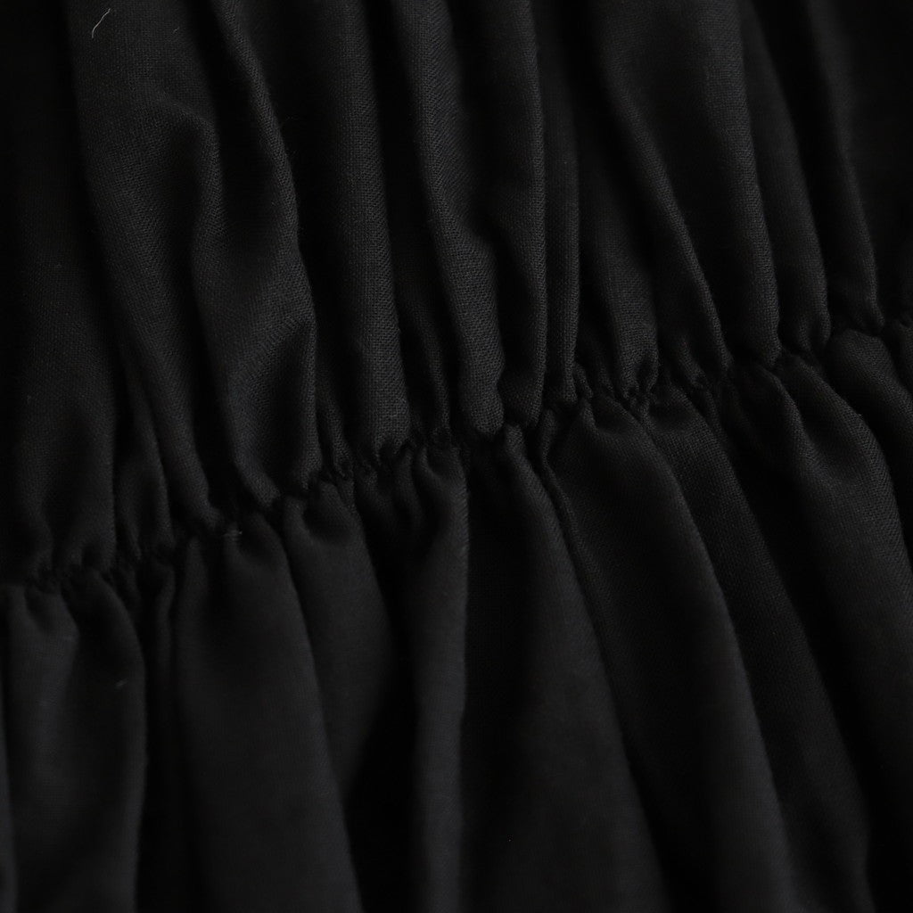 GARMENT DYE LAWN SHIRRING VEST #Black [no.7521]