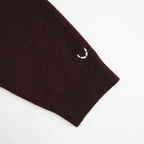 ex super fine woolen wool high-gauge knit P/O #mahogany [WXFL-UW120]