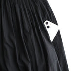 80s ORGANIC COTTON VOILE NO/SLEEVE PULLOVER DRESS WITH MINI PINTUCK #9900 BLACK [NMDS26244]