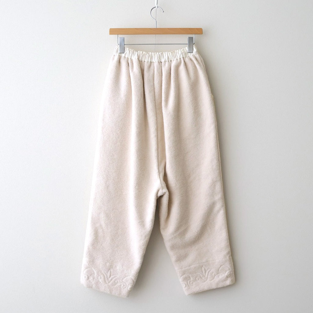 幻の花 Embroidery pants #milk [TLF-126-pa005-nc]