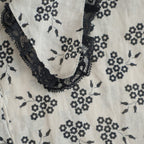 French Komon Dress #beige [31-0039S]