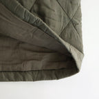 PADDED BANGALORE SILK PLAIN FRONT BUTTON SHORT COAT #4750 OLV (DK.OLIVE) [NMDS25582]