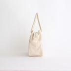 HIGH COUNT COTTON BOSTON BAG #Natural [no.7401]