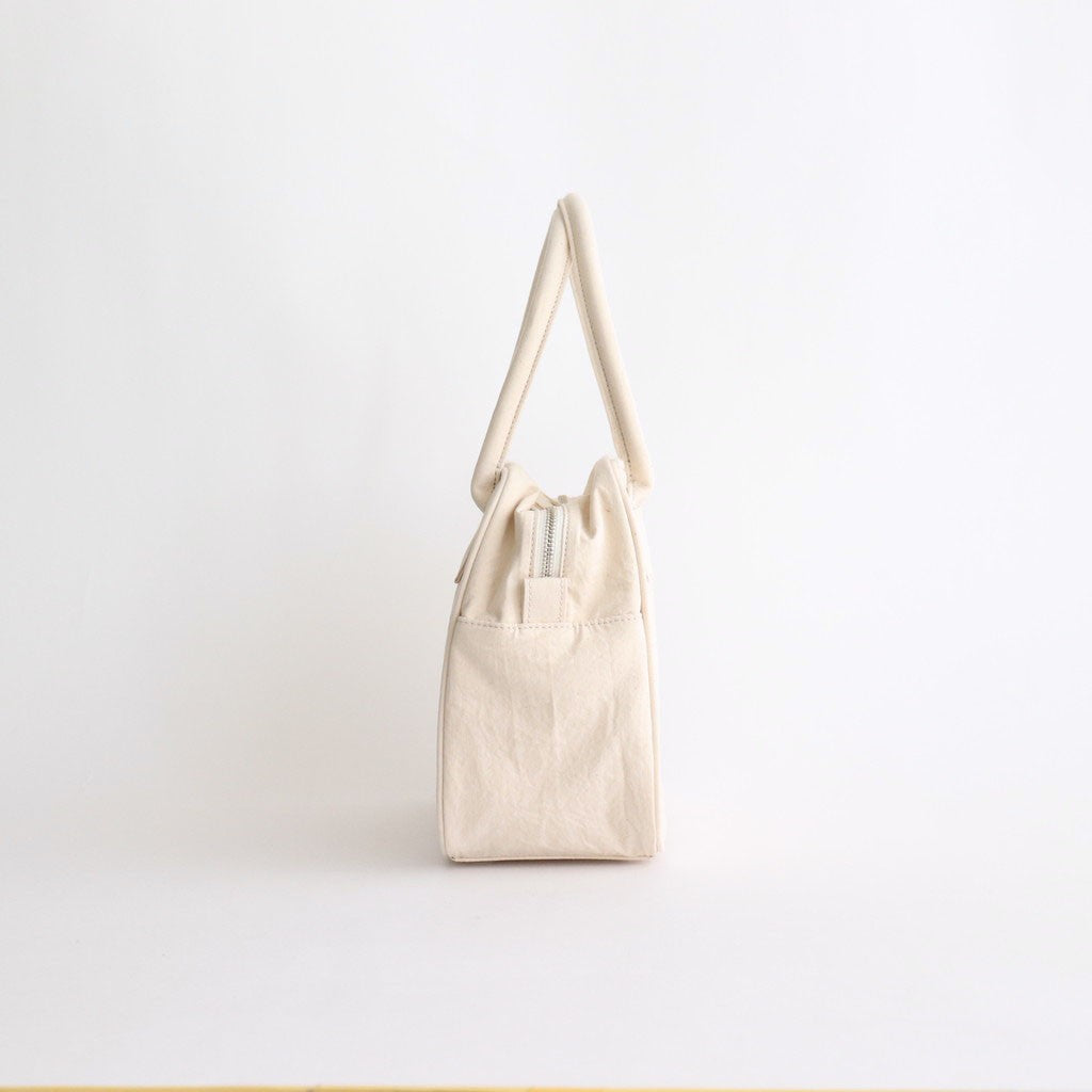 HIGH COUNT COTTON BOSTON BAG #Natural [no.7401]
