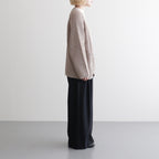 double honeycomb mesh-knit buttonless C/D #sand beige mix [WXSP-UW112]