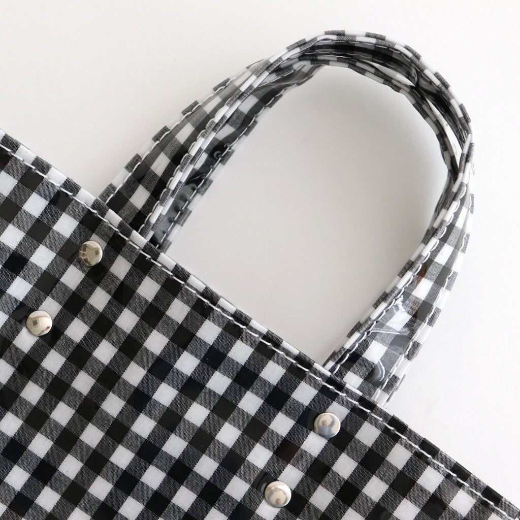 PAPER TOTE SMALL #GINGHAM BLACK [TMB-2286H]