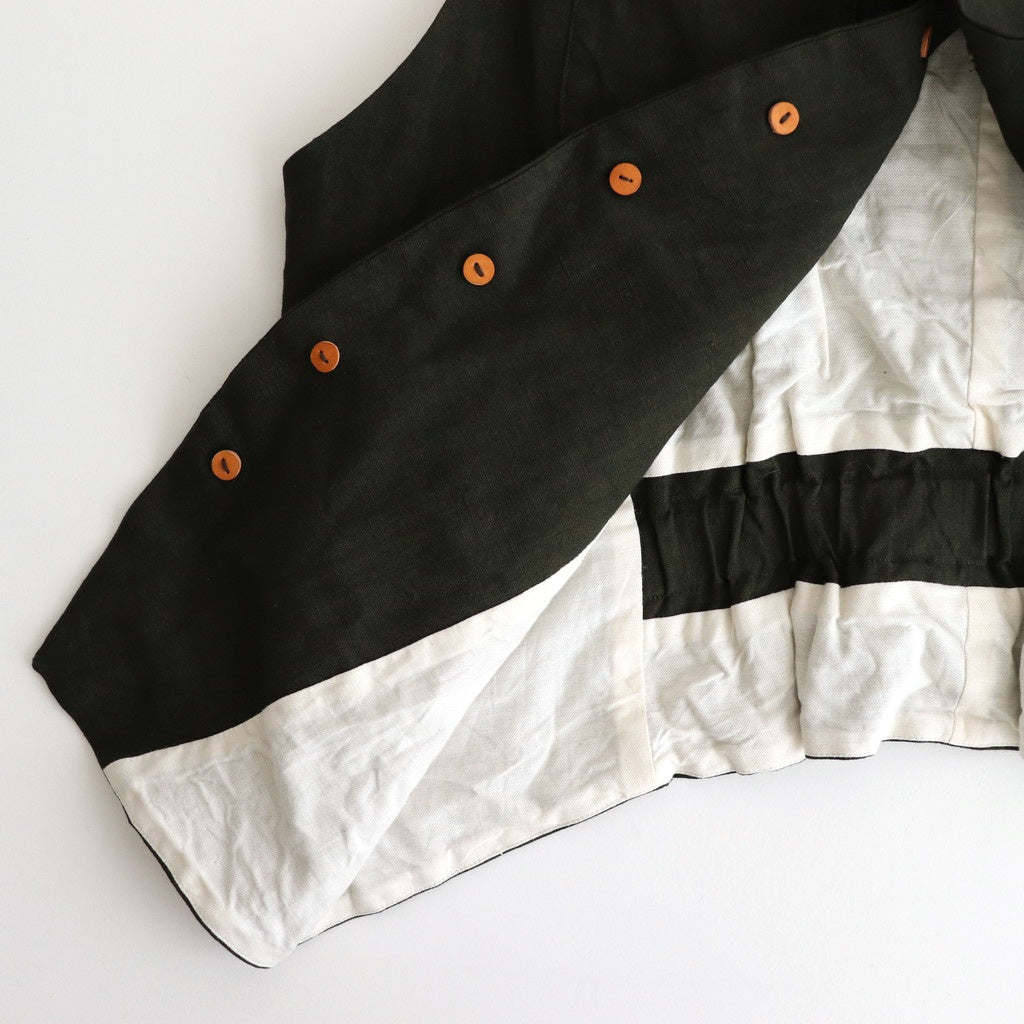 Seasonal Night Poet vest #Moss green [TLF-225-ve001-Ldb]