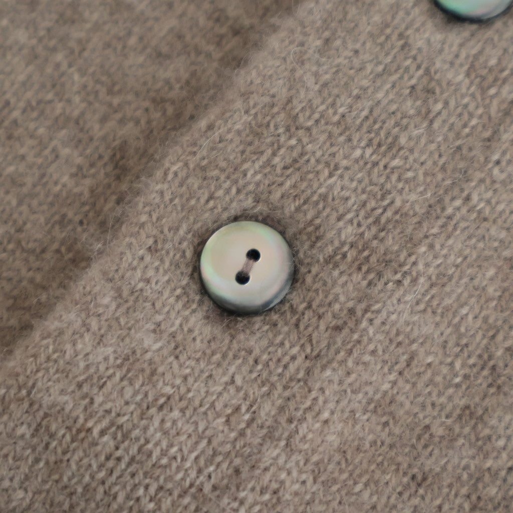静寂：Knit cape vest #dark beige [13253-14106]