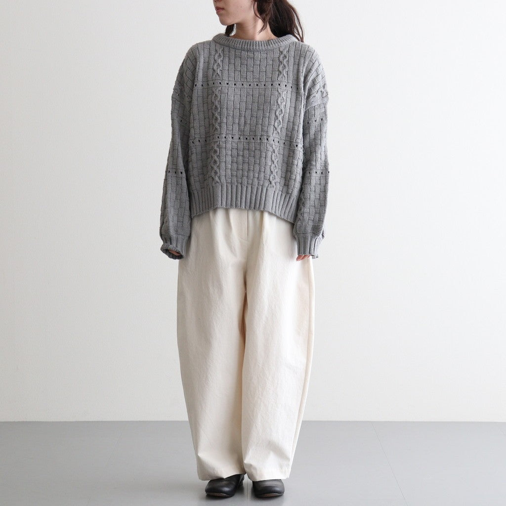 Recycled-Cotton Jumper #Grey [oni060]