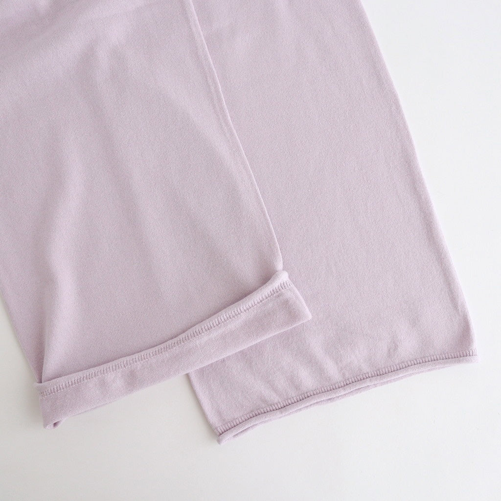 brushed silk cotton wide straight pants #lilac [WVFL-UW103]