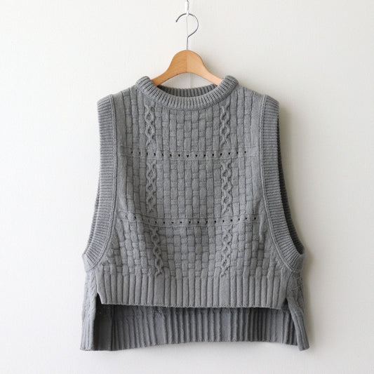 Recycled-Cotton Vest #Grey [oni059]