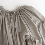 GARMENT DYE LAWN GATHER SMOCK #Gray [no.7520]