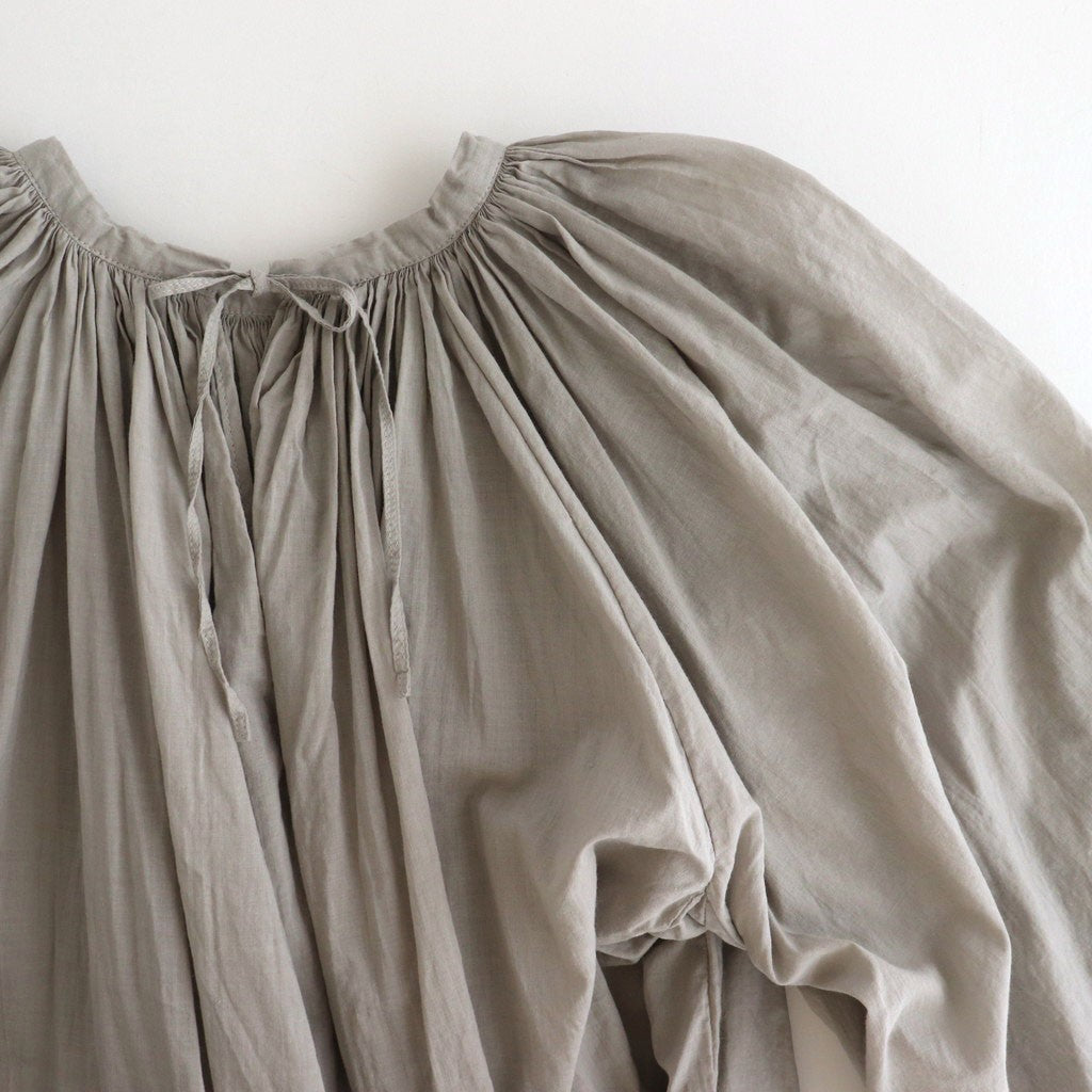 GARMENT DYE LAWN GATHER SMOCK #Gray [no.7520]