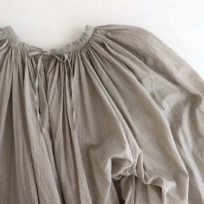 GARMENT DYE LAWN GATHER SMOCK #Gray [no.7520]