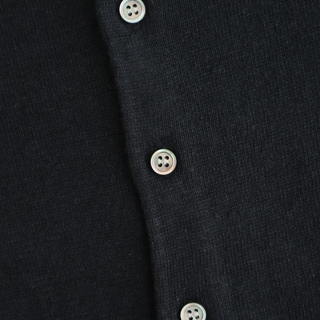 French Pure Linen クルーネックカーディガン #001 クロ [UT262KN001]