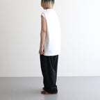 Sleeveless top #White [TLF-225-cs001-ocj]