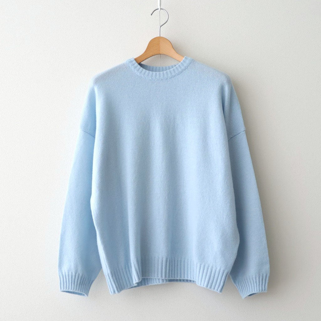 7G CREW NECK SWEATER #Sax [no.7832]