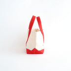 COLOR COMBINATION TOTE BAG #Red [no.8007]