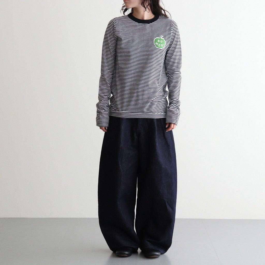 G.B. L/T SHIRT APPLE PATCH #Black Thin [no.8030]