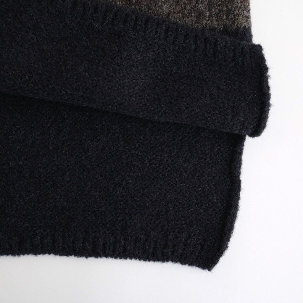 Blushed rugger knit #Dark brown [252803]