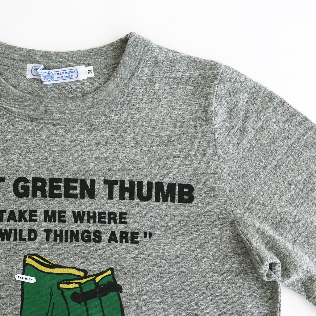 GREEN BOOT L/T SHIRT #Gray [no.7655]