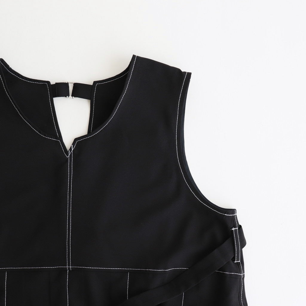 woolly like stitch dress #black [1559-003]