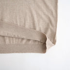 14GG PLAIN STITCH COTTON/NYLON/SILK CREW-NECK PULLOVER #8200 LT.BEIGE [NNSL26502]