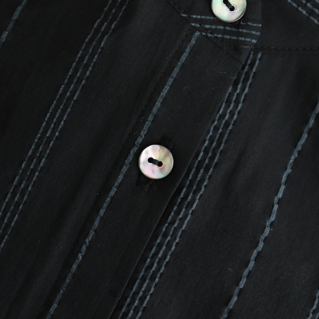 white waffle shirt #black [1556-001]