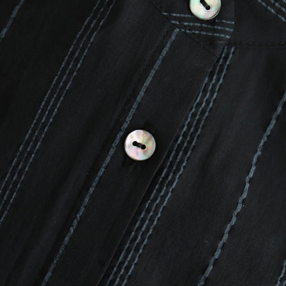 white waffle shirt #black [1556-001]