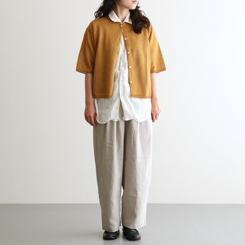 Fesca Linen Knit No Collared #MUS [A232261TK865]