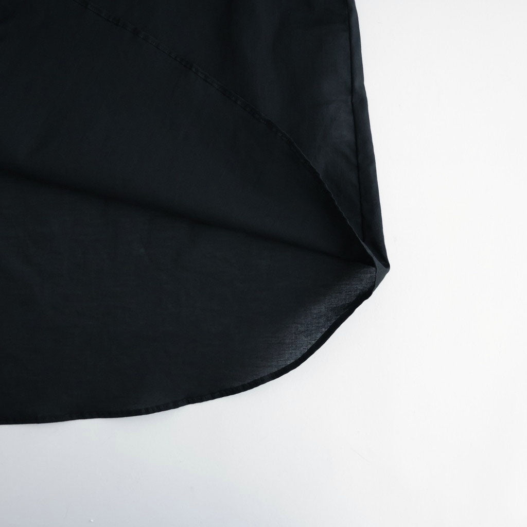 沈黙の音色 Flared blouse #Black [26F-SH001-CL]