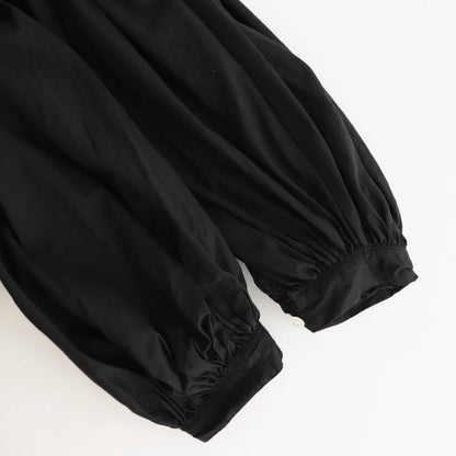 GARMENT DYE LAWN GATHER SMOCK #Black [no.7520]